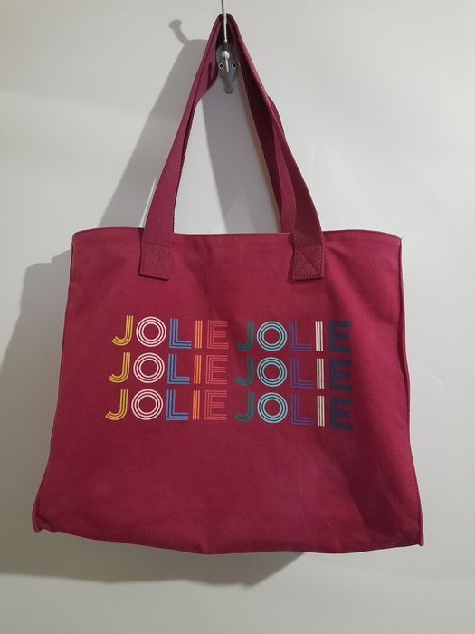 Petite Mendigote Paris рожева полотняна сумка - тоут, шопер