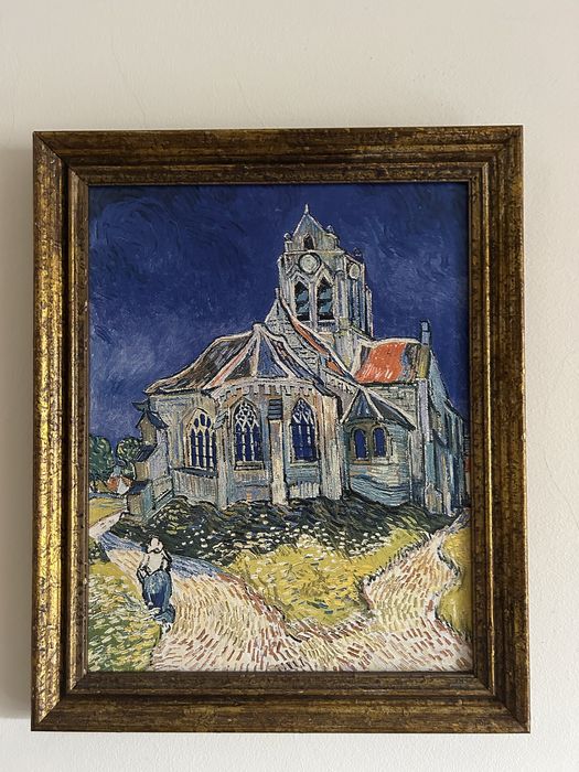 A Igreja de Auvers-sur-Oise” – reprodução de Vincent van Gogh