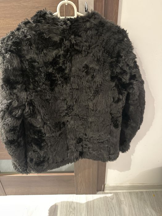 Kurtka czarna/ futerko rozmiar xs