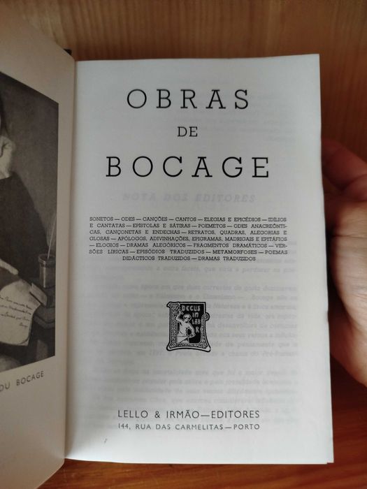 Obras de Bocage | Ed. 1968