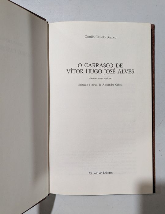 Obras Escolhidas de Camilo Castelo Branco