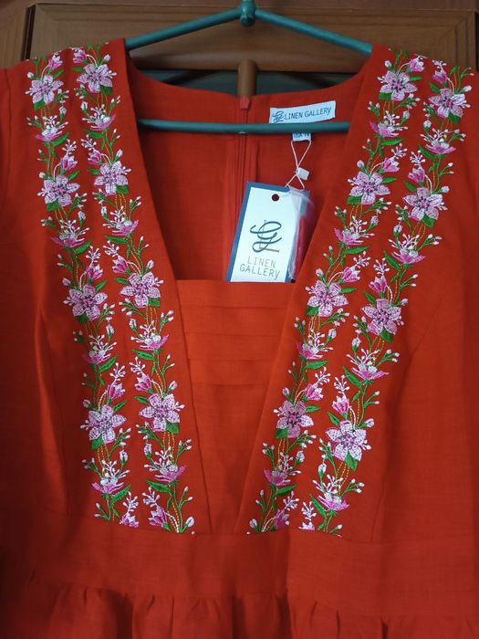 Вишите плаття лляне «Яблуниця»