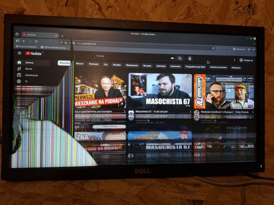Monitor Dell P2017Hc na części