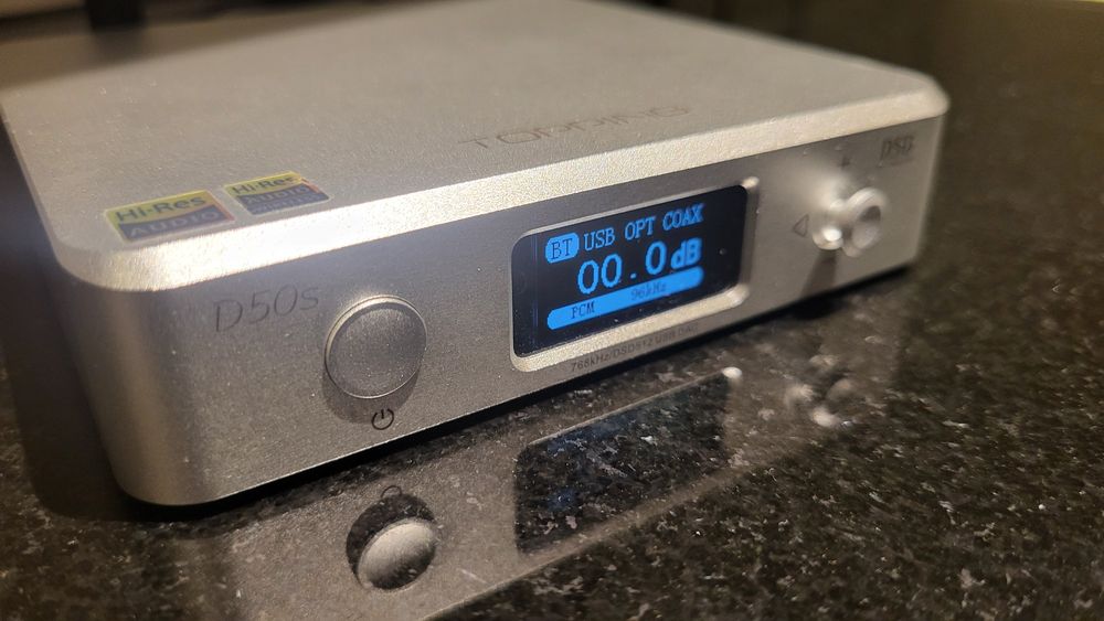 DAC Topping D50s Srebrny Komplet