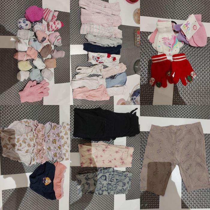 Ubrania dziewczęce czapki bluzki leginsy jeansy buty r.92-116