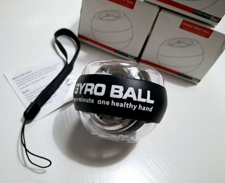 Гіробол еспандер тренажер Gyro Ball, гиробол LED 5 рівнів навантаження
