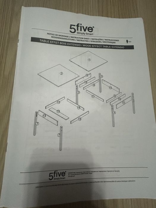 Mesa extensivel HOMA em MDF 78*90*90/180