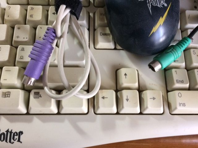 Teclado antigo de computador