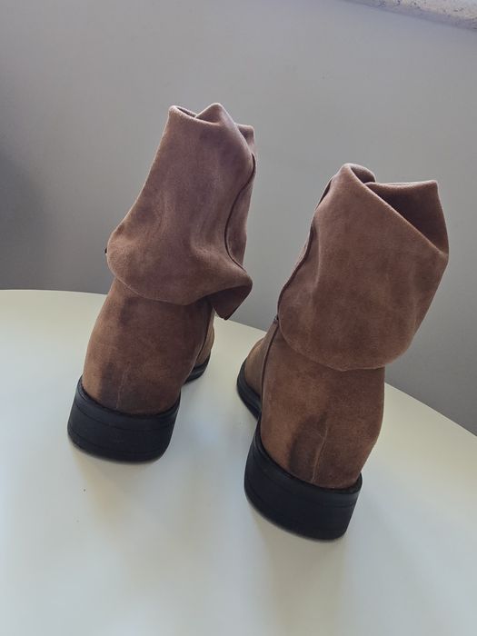 Botki brązowe jesienne modne 37