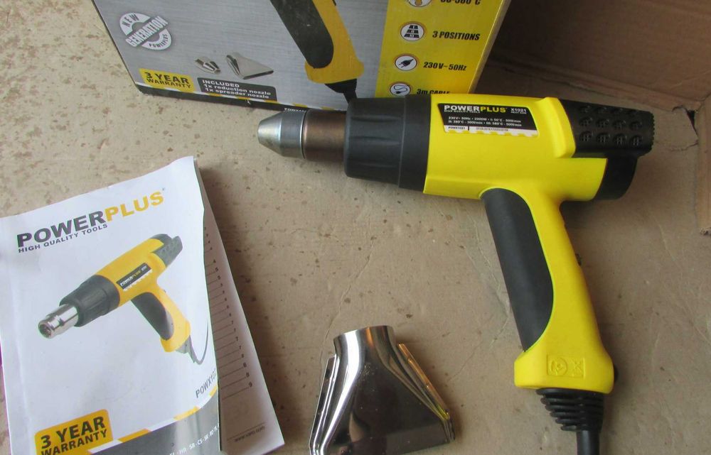 Фен будівельний Powerplus POWX1021 2000 Вт (з Бельгії)