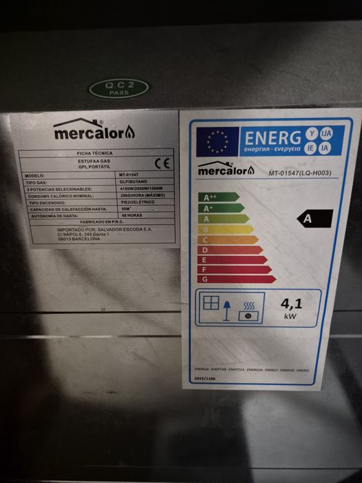 Aquecedor a gás butano 4200w