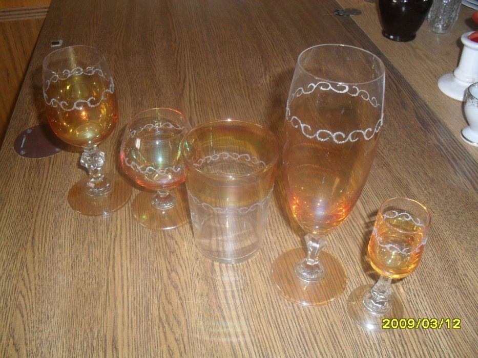 Kieliszki-zestaw 5x6 sztuk