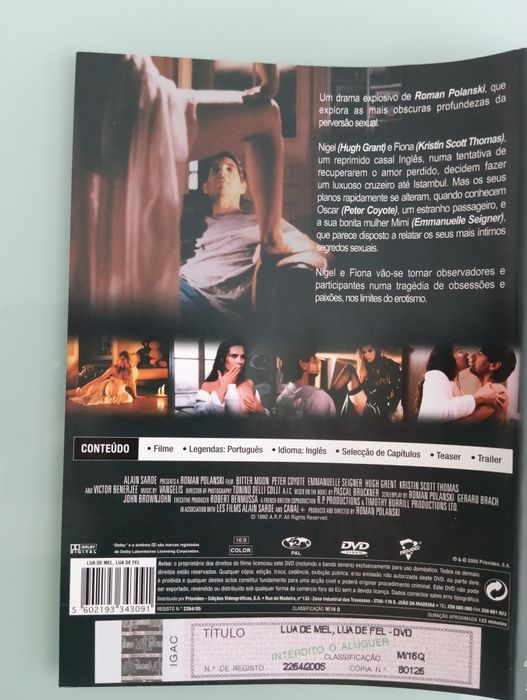DVD lua de mel lua de fel