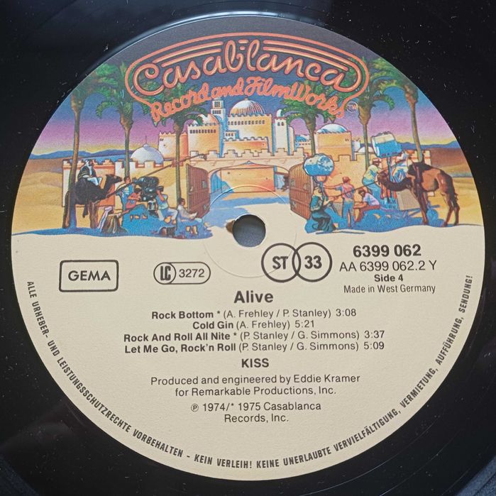 KISS – Alive! (1980, Germany, Casablanca Records)