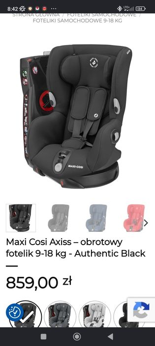 Fotelik obrotowy maxi Cosi axiss