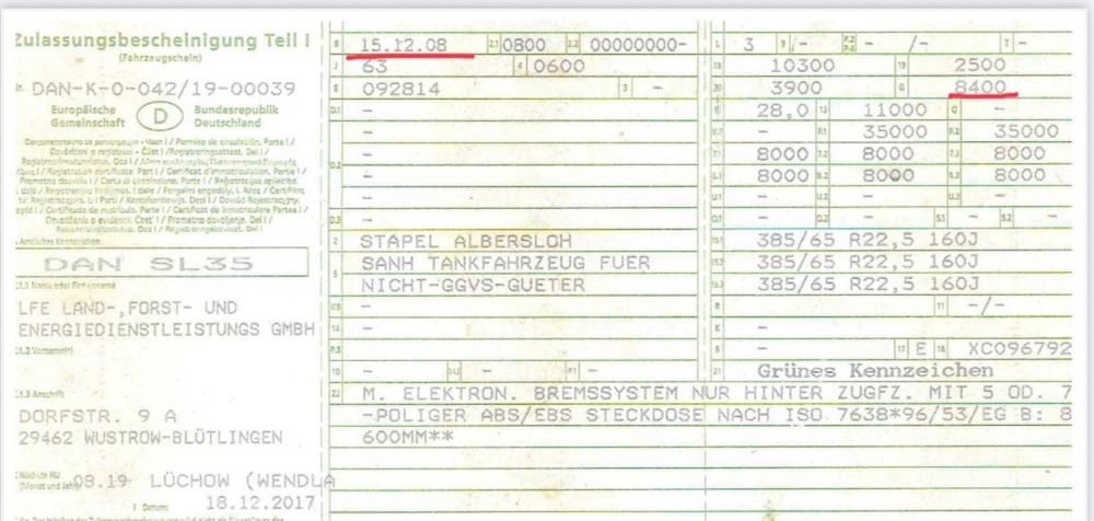 Асенізаційна цистерна,вакуумна цистерна Stapel