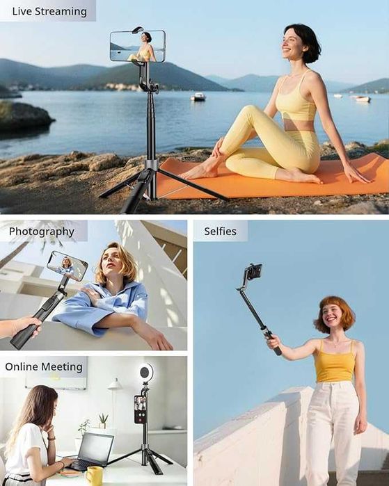 Victiv statyw selfie stick tripod 180cm pilot bluetooth