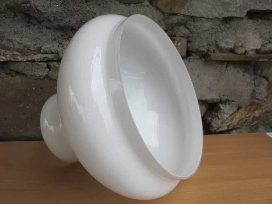 Duży szklany Klosz do lampy naftowej_ALADYN_otwór montaż 192 mm