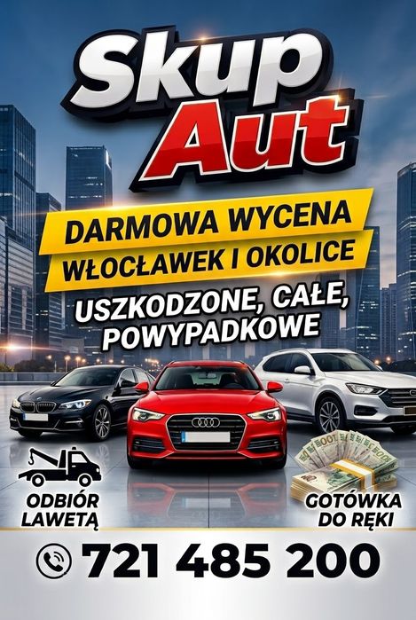 Skup aut całe, uszkodzone, powypadkowe