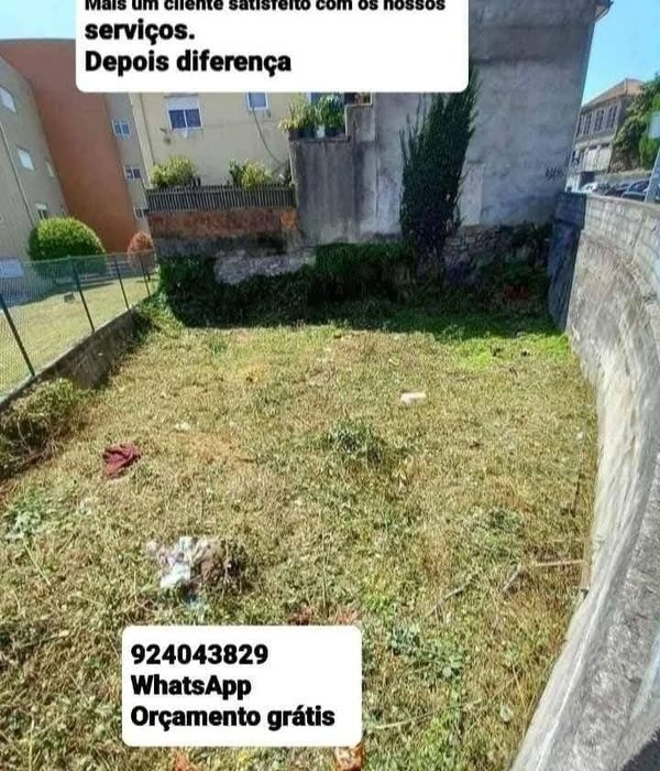 Faço limpeza geral Terrenos Jardins e Quintais com Rocadora Tb Faço Serviços Demolição Recolha Entulho Madeira Monos Resíduos Serviços Mudança