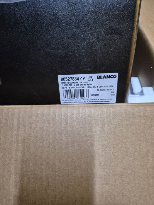 Новая премиум мойка  BLANCO  CLRON  500-U. Durinox Dark Steel (Германия)
