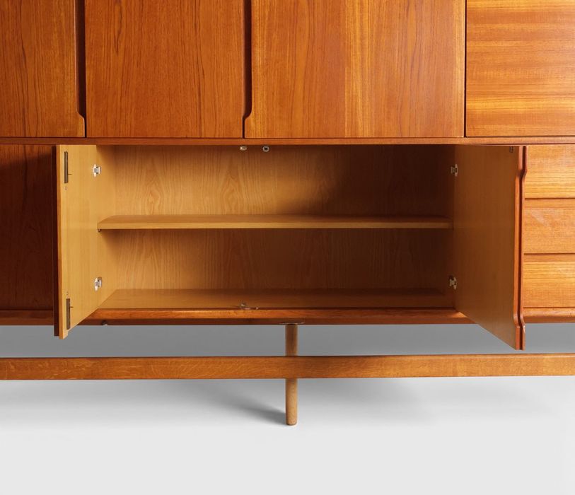 Kredens z drewna tekowego 'Fredericia',  Dania, lata 1960s - vintage 230cm długości