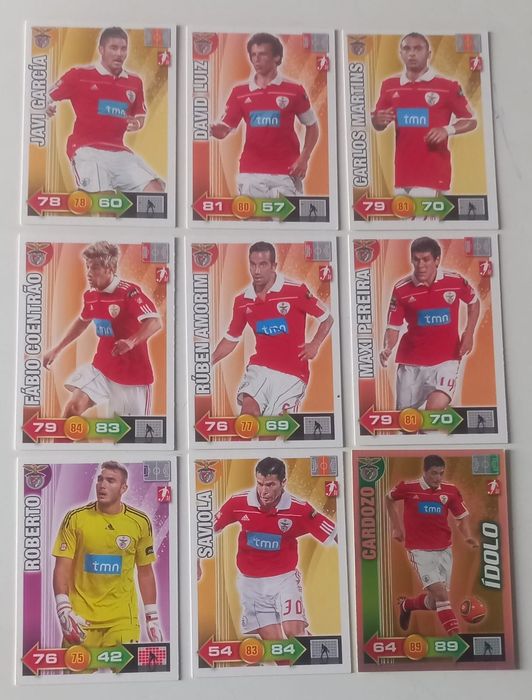 9 cartas Adrenalyn 2010-11