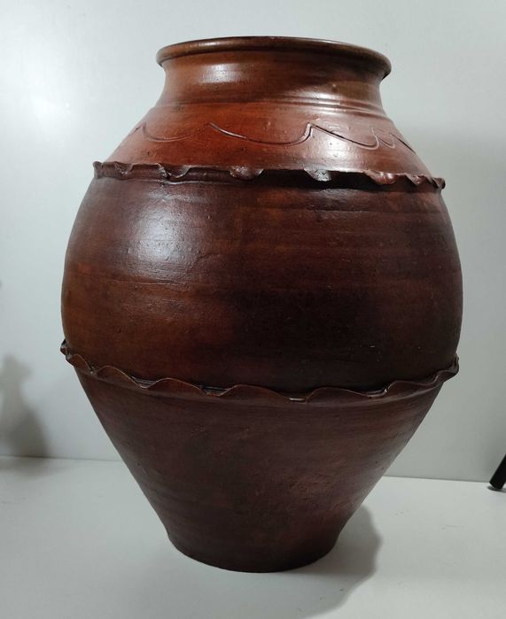 Grande Pote em barro vidrado