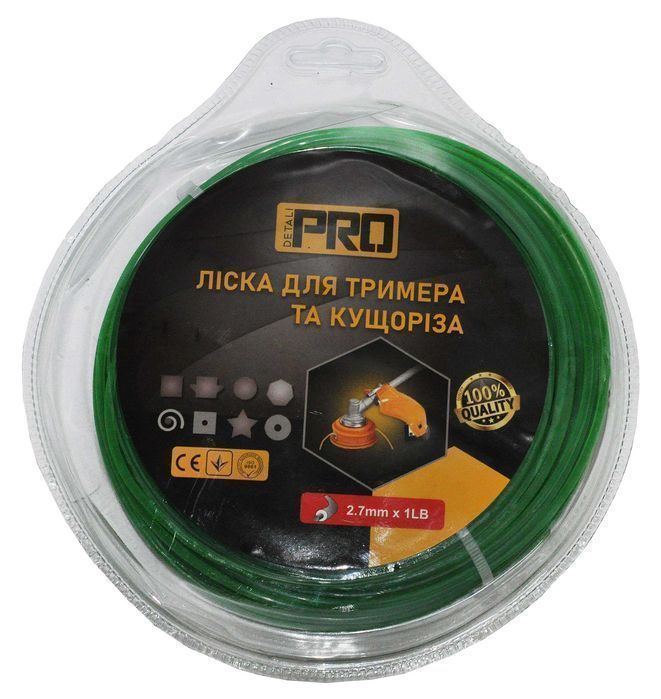 Леска косильная круг d2.7 1LB (50 м) с кордом, les581