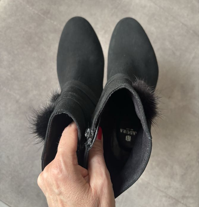 Botki skórzane Badura