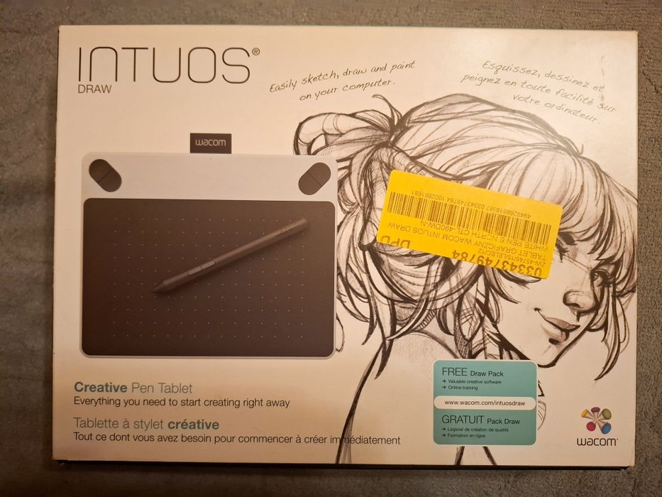 Tablet graficzny Wacom Intuos Draw (CTL-490DW) – NOWY w folii, komplet