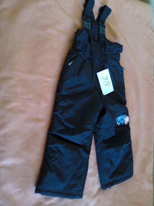 Nowe czarne spodnie narciarskie Etirel r. 98, 3 lata.