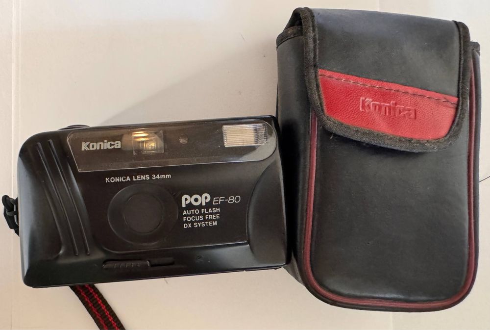 Фотоапарат плівковий Konica Pop EF-80 з чохлом