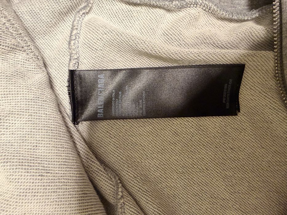 Balenciaga zip-up hoodie incognito