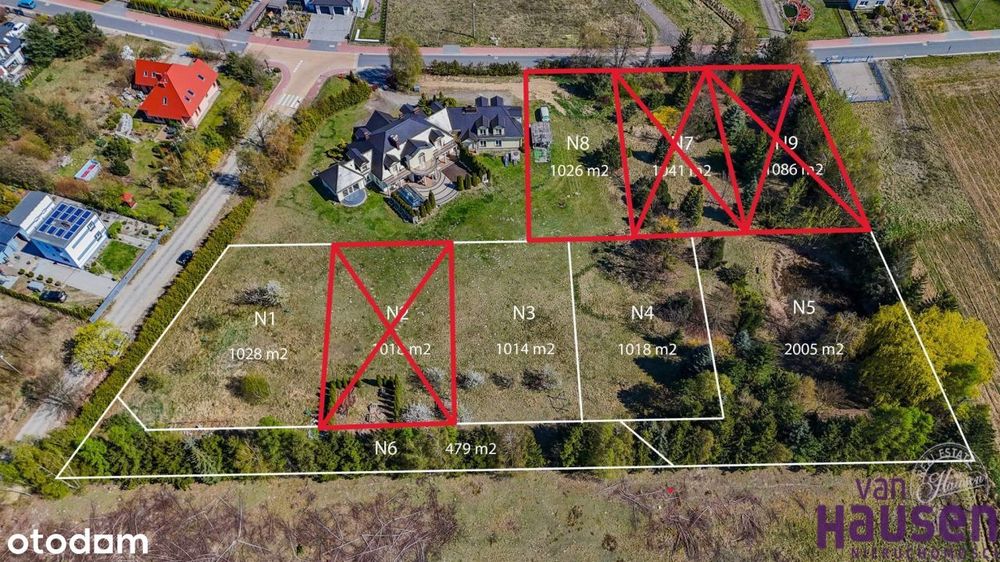 Super Działka Kochanowskiego 1026 m² Złotniki - Widok 2