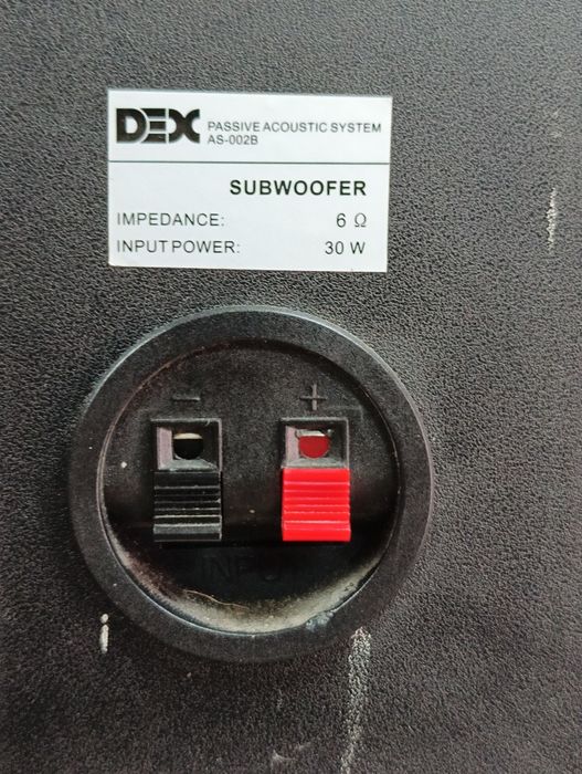 Сабвуфер до домашнього кінотеатру Dex as-002b