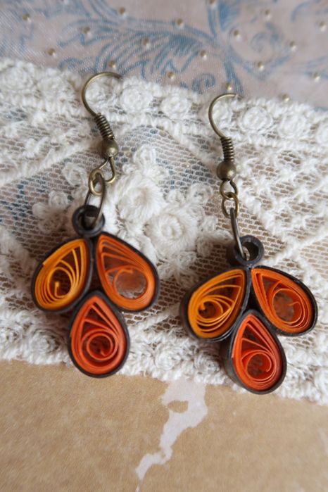 Ręcznie wykonane kolczyki w stylu boho