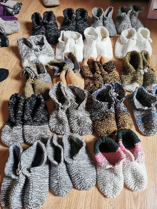 Kapcie Przypadkowe Wsuwane Buty  Wygodne bambosze do kaloszy domowe