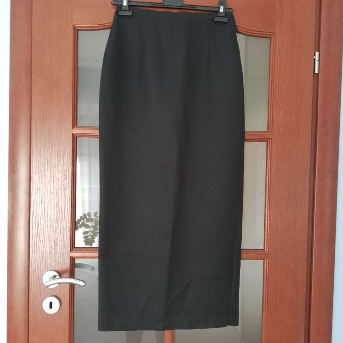Spódniczka długa czarna wąska M 38 spódnica