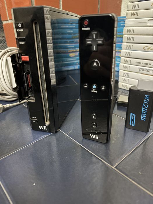 Wii preta desbloqueada com oferta de pen64 gb