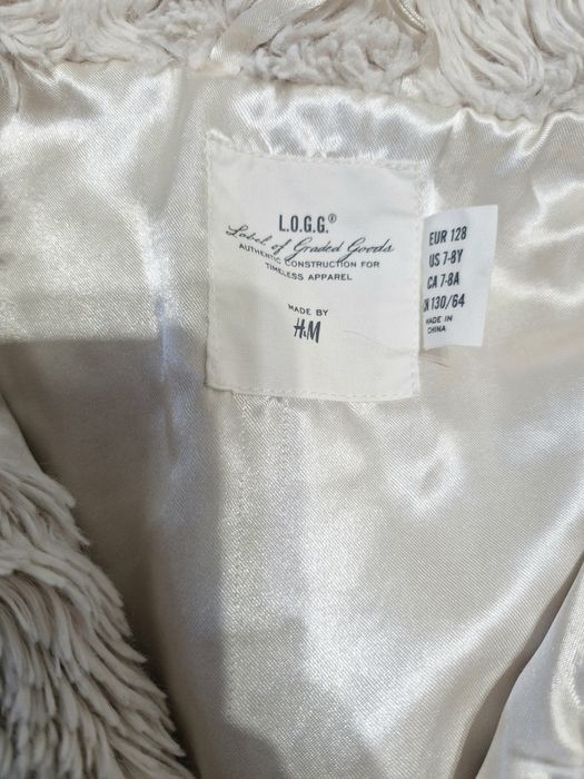 Мєхова хутрова плюшева жилетка h&m 128