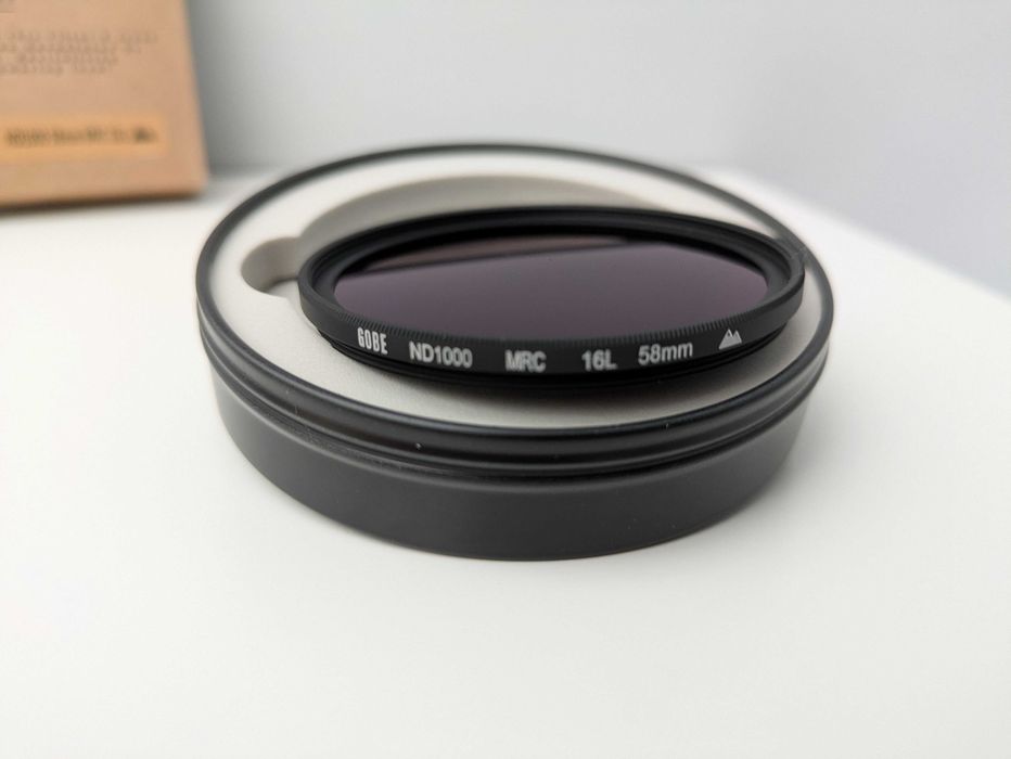 [Novo] Gobe Filtro Lente ND1000 58mm 16 camadas 10 passos de redução