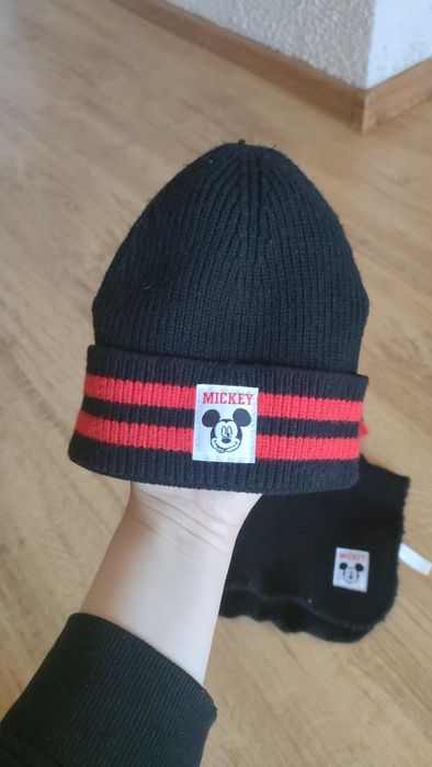 Zestaw komin czapka buty myszka miki