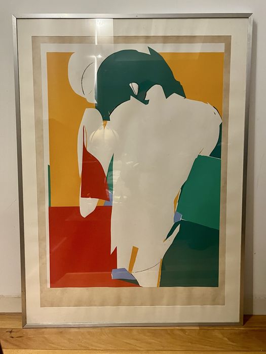Julio pomar serigrafia emoldurada