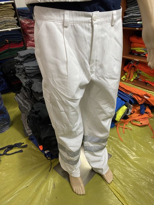 Spodnie Robocze BIAŁE S-6XL *Najtaniej