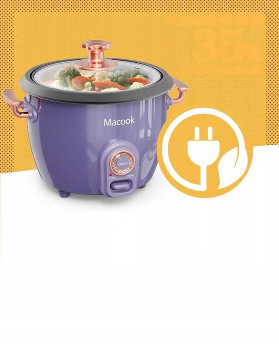 Parowar i Ryżowar Macook MCDE-00006, 5 filiżanek, 1l Dual 400W/200W