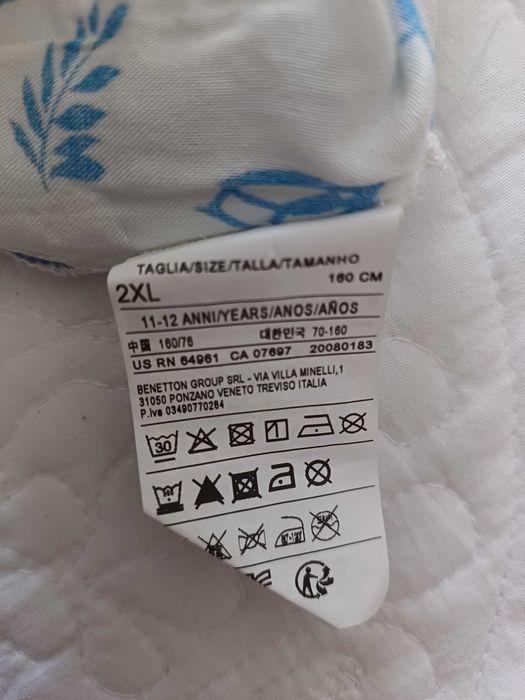 Benetton Tunica 11/12 Anos 2XL