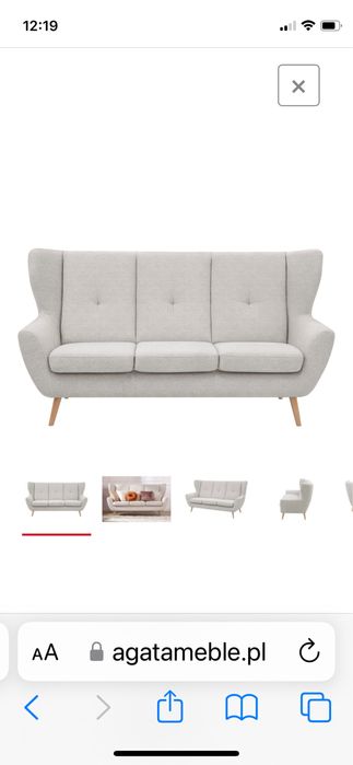 Sofa 3 Agata Meble Moren ktemowa boucle