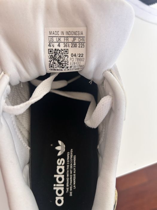 adidas Superstar J białe r. 36 ⅔ / 23 cm stan bdb, panterka (kod GW4062)