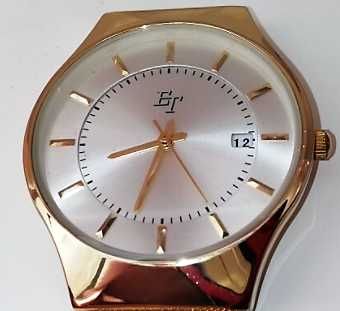 Luksusowy ! Reprezentacyjny ! Zegarek męski złoty Śr.- 40 mm !
